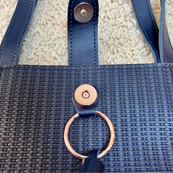 ULTA NWOT Tote with Tassel Shoulder Bag Navy Blue - Picture 7 of 8